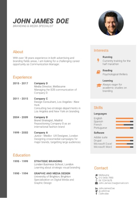 CV template