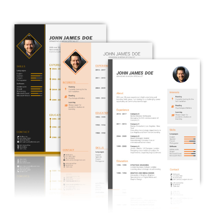 Resume Templates Examples Free Word Doc