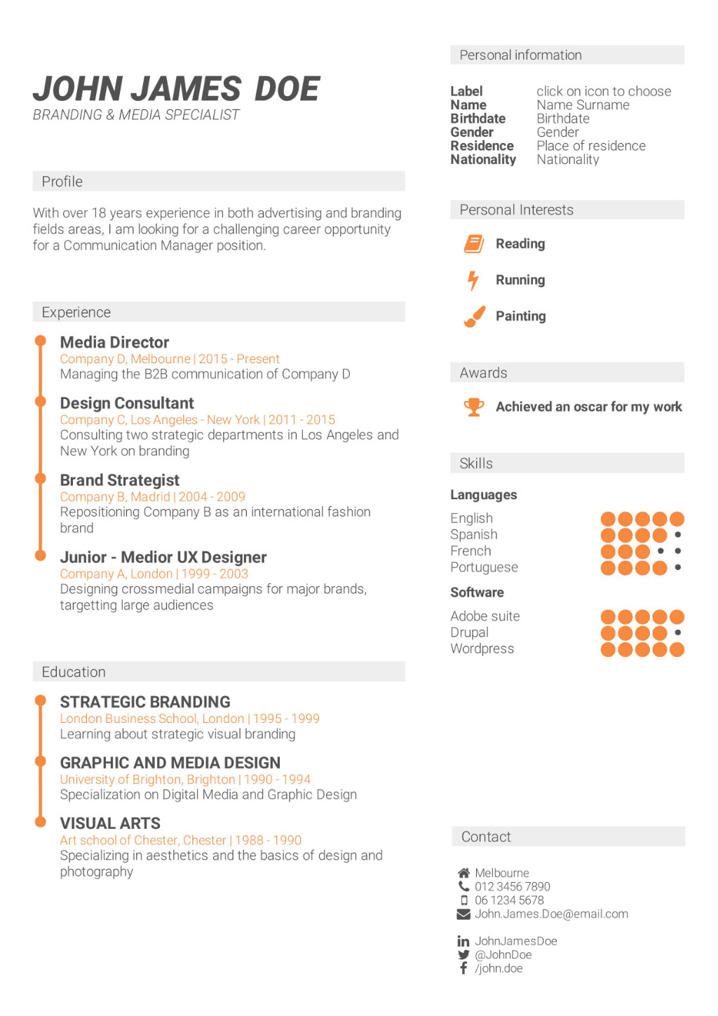 What Is The Best CV Format How To Write A CV CV Template