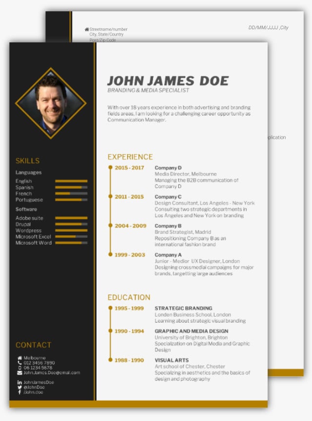 CV Template 1