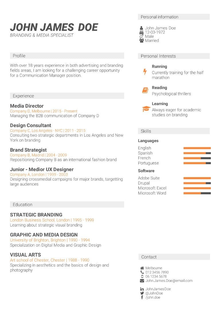 cv template